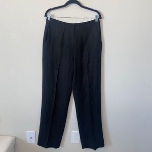 Ralph Lauren Silk Everyday Essential Black Trouser Slacks Sz 10